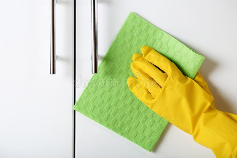 Cleaning kitchen stock image. Image of hand 130995347