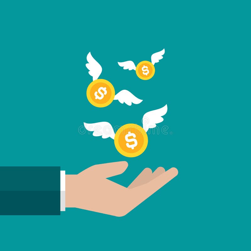 Hand with Gold Euro Coins. Vector Flat Illustration on Blue Stock Illustration - Illustration of icon, euro: 204775558 Hand with Gold Euro Coins. Vector Flat Illustration on Blue Stock Illustration - Illustration of icon, euro: 204775558