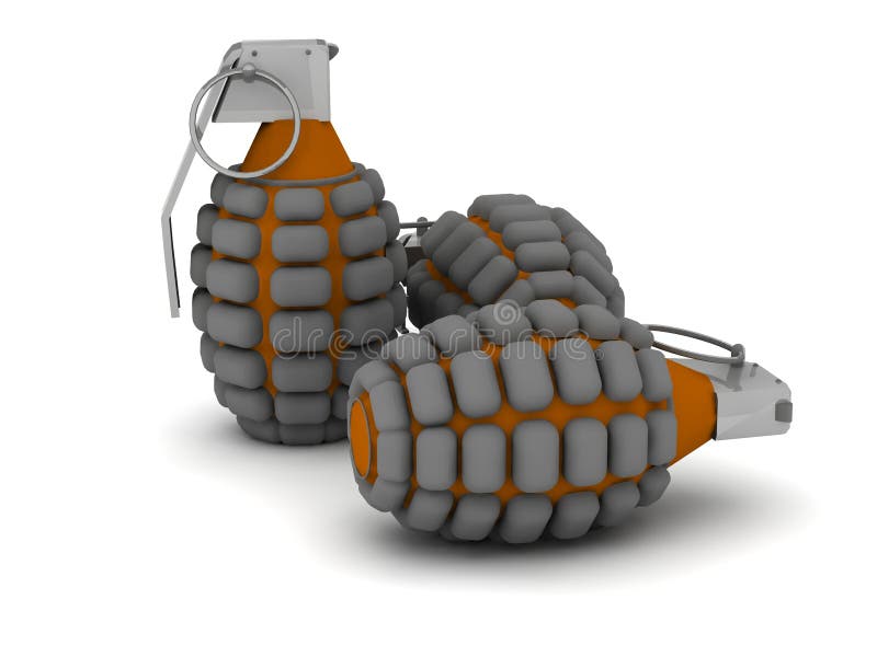 Hand grenade vector illustration