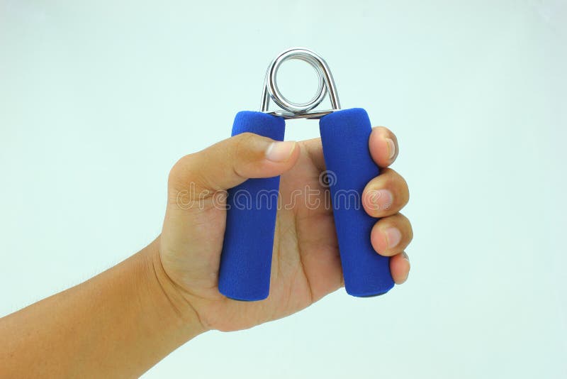 Hand grip exercise stock photo. Image of grip, closeup 49220168