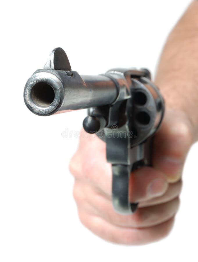 Hand with gun