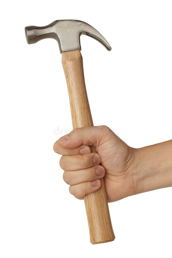 Hand with Hammer stock image