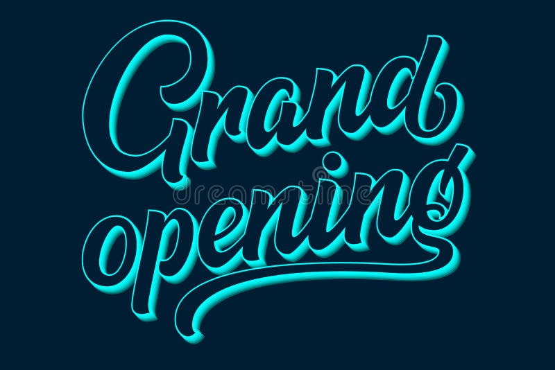 Hand het getrokken het van letters voorzien Grote Openen Elegante geïsoleerde moderne kalligrafie met schaduw Vectorinktillustrat stock illustratie Hand het getrokken het van letters voorzien Grote Openen Elegante geïsoleerde moderne kalligrafie met schaduw Vectorinktillustrat stock illustratie