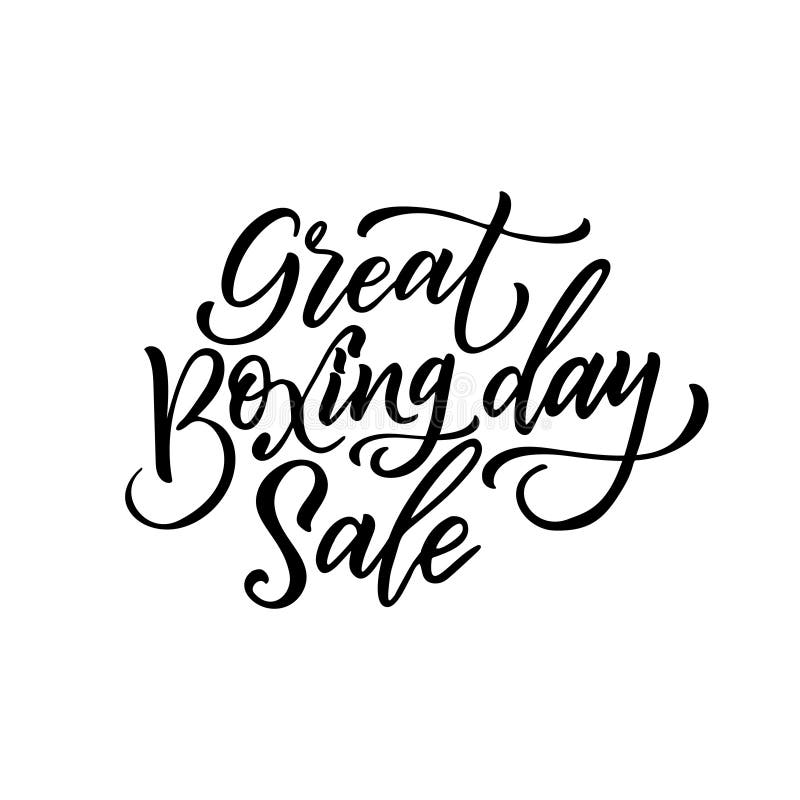 Hand het getrokken van letters voorzien voor het In dozen doen dag Moderne borstelkalligrafie Vector illustratie op witte achterg royalty-vrije illustratie Hand het getrokken van letters voorzien voor het In dozen doen dag Moderne borstelkalligrafie Vector illustratie op witte achterg royalty-vrije illustratie