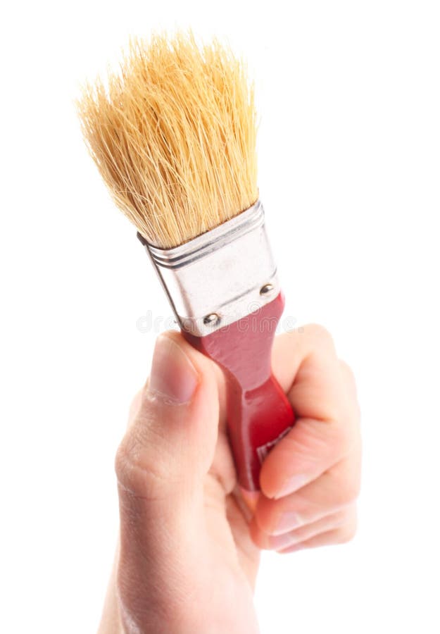 Hand hold brush. Painter