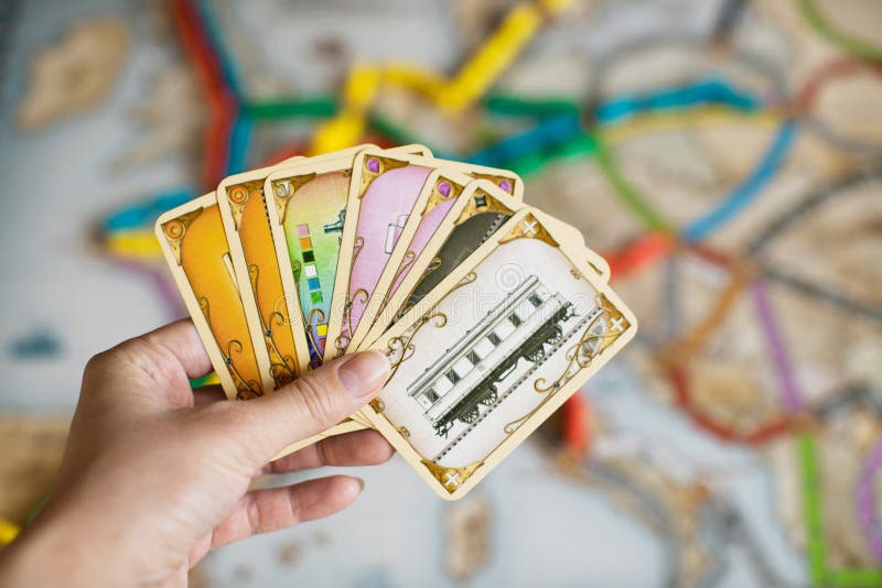 Playing American Card Game Uno, Holding Game Cards in Female Hand