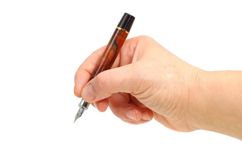 Hand hold a Pen