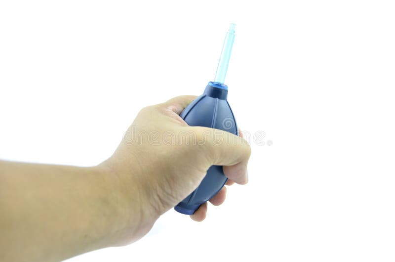 Hand Squeeze air blower stock image. Image of clean, hole 40036605