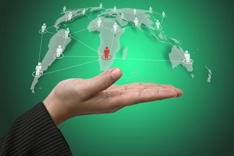 Hand Hold World Social Network