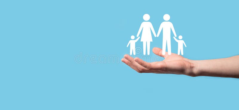 Hand Hold Young Family Icon. Family Life Insurance,supporting and Services, family Policy and Supporting Families Concepts Stock Photo - Image of  gesture, mother: 228115776