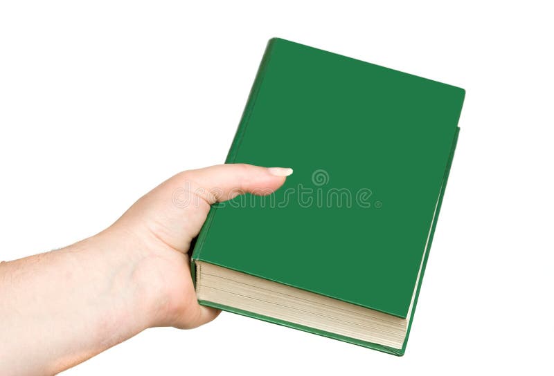 Hand holding a book