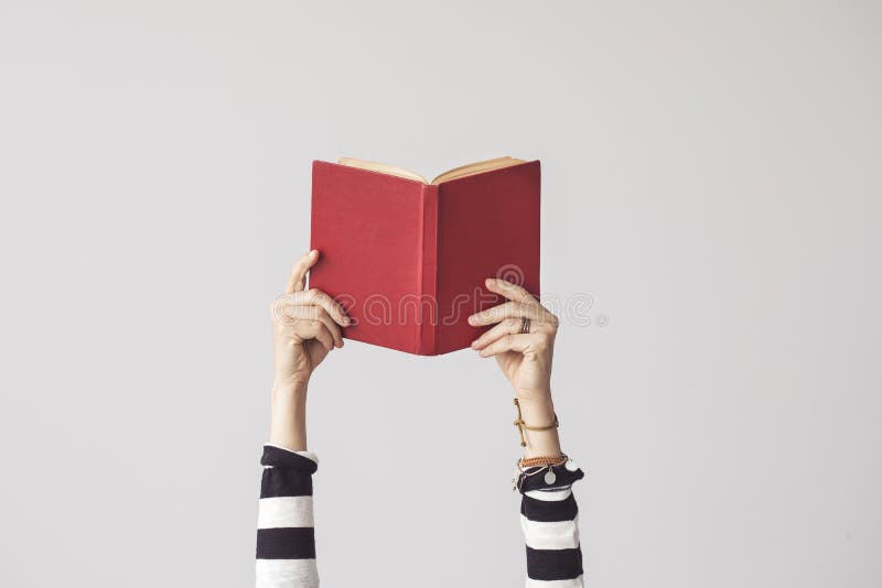 The Hand Holding Book on Isolated Background Stock Photo Image of studying, person 117365246