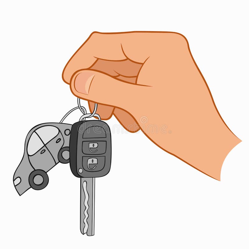 Premium Vector  Car keys with a key fob in the form of a red car on a  white background clip art