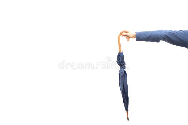 Hand holding an umbrella. royalty free stock photos