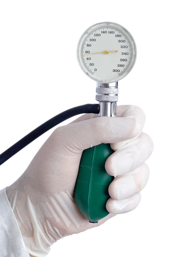 Hand Holding a Device for Measuring Blood Pressure Stock Photo Image of gauge, grip 1276382