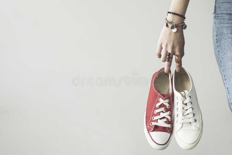 colored canvas sneakers