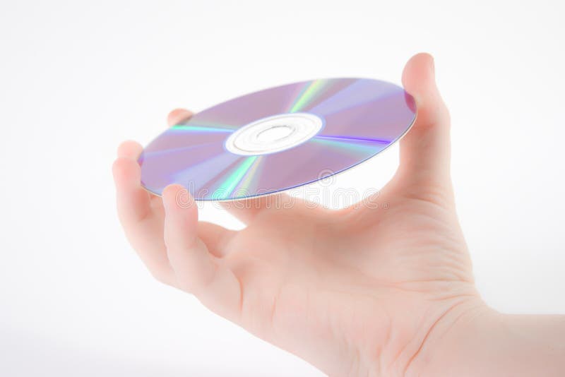 Hand holding a dvd