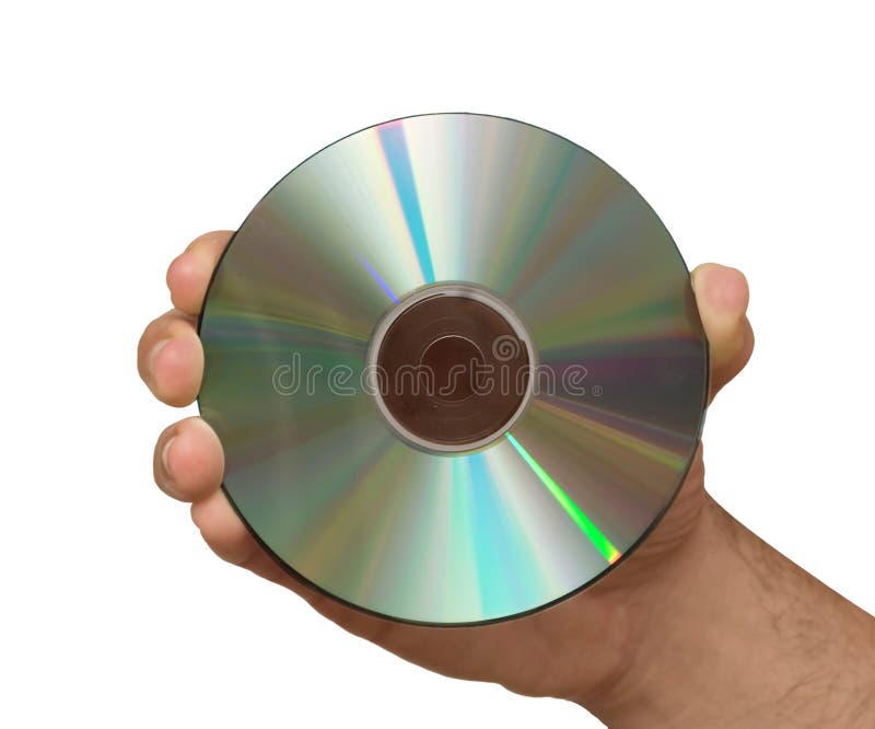 Hand holding DVD