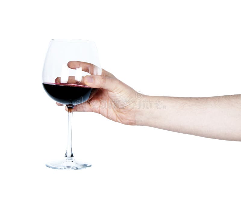 Hand Holding a Glass of Red Wine Stock Image Image of event, dinner