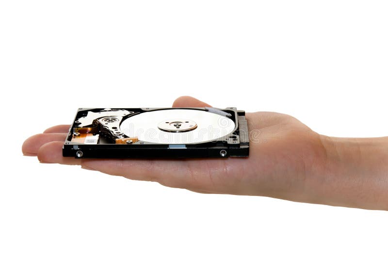 Hand Holding Hard Drive stock image. Image of storage 22227963