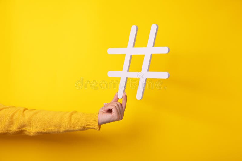 Trendy Hashtag Symbol Panoramic Stock Photo Image of popular