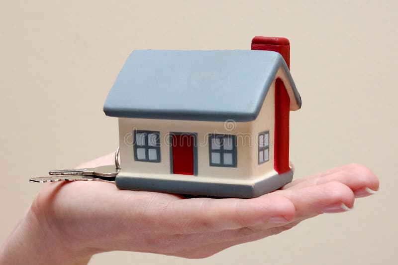 Hand holding house 3 stock photo. Image of home, holding 11968582