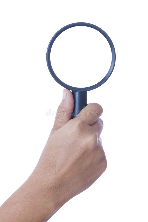 Hand Holding Magnifying Glass Stock Photo Image of large, holding