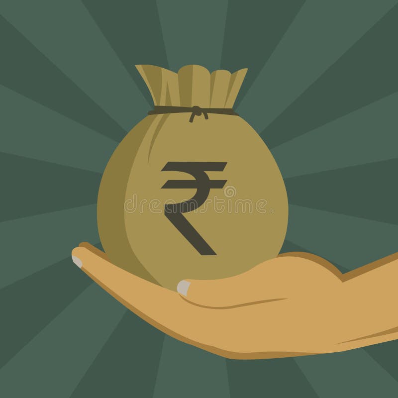 Indian rupee vector icon stock vector. Illustration of finance - 102877185
