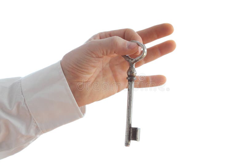Hold old key royalty free stock photos