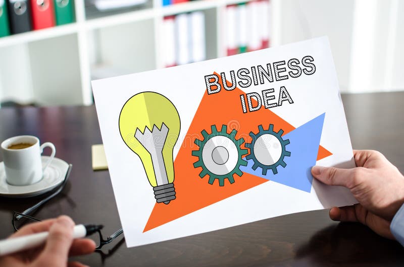 Business Idea Concept on a Paper Stock Photo Image of inspiration