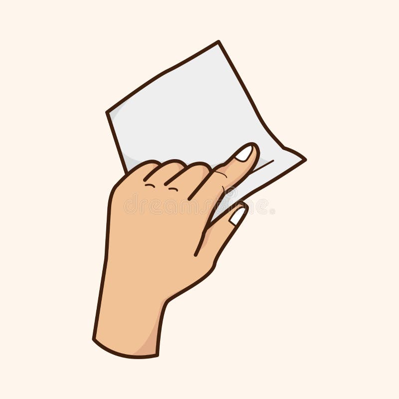 Hand Holding Paper Theme Elements Vector,eps Stock Vector