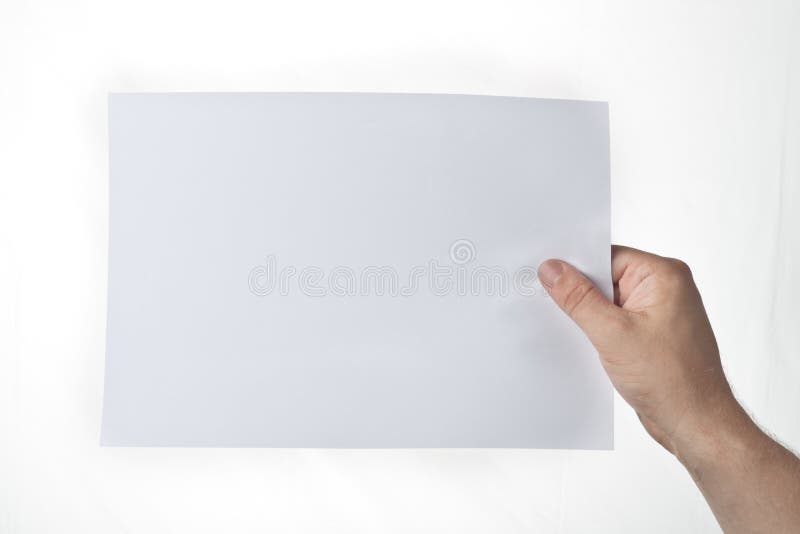 Hand Holding Piece Of Paper Royalty Free Stock Image Image 28238666
