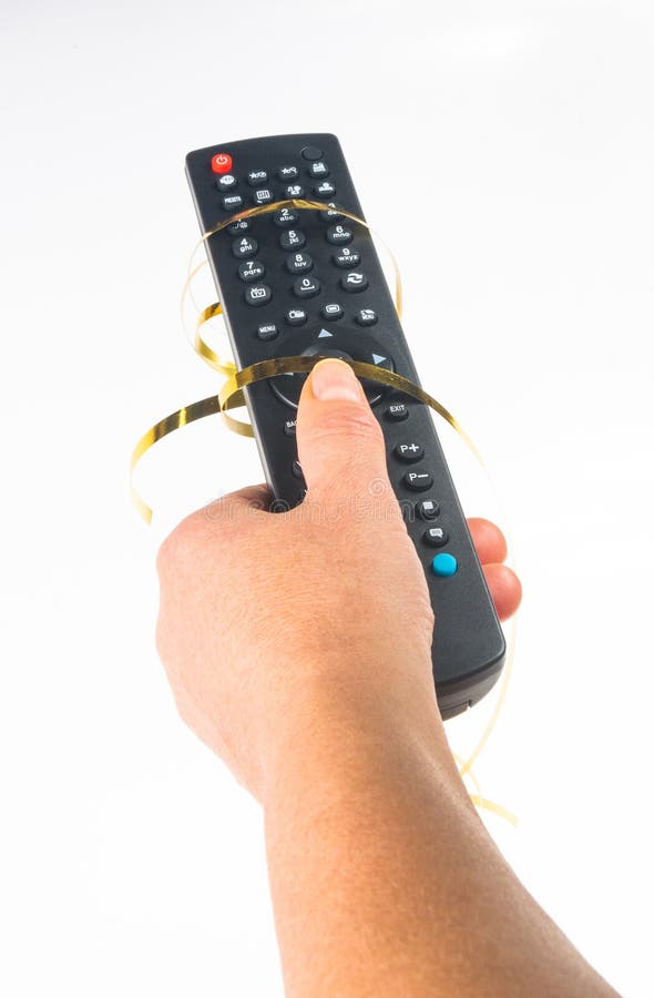 Hand Holding a Remote Control Stock Photo Image of holding, hold