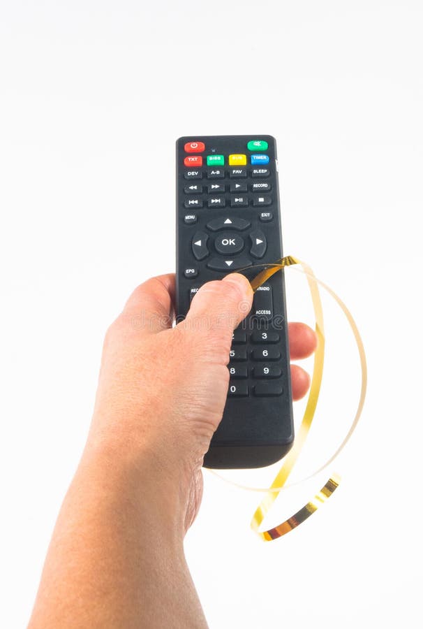 Hand Holding a Remote Control Stock Photo Image of festive, gesture