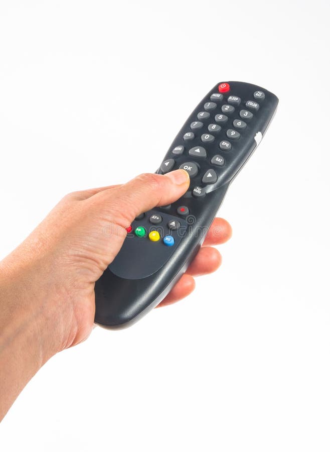 Hand Holding a Remote Control Stock Image Image of equipment, hold
