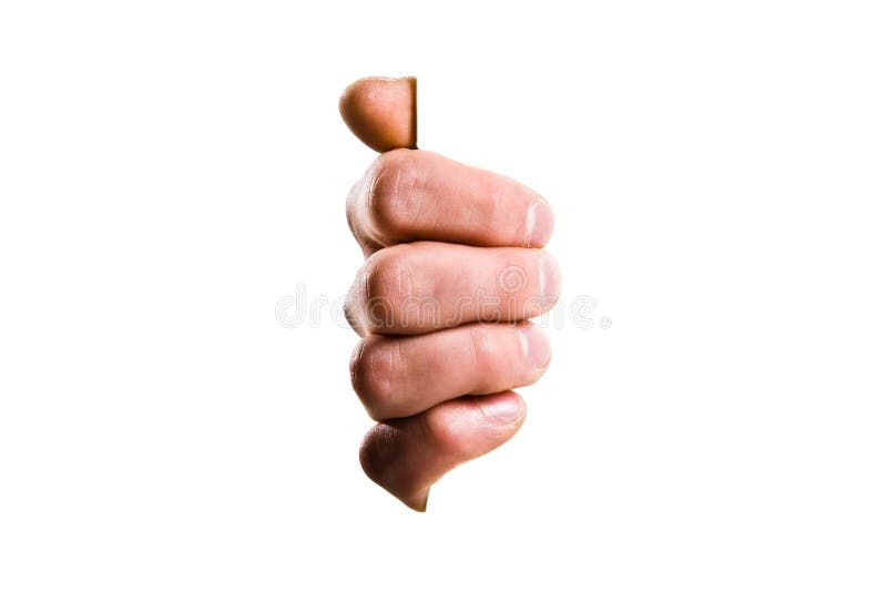 Download Hand holding a sign stock photo. Image of nails, hand - 4958940