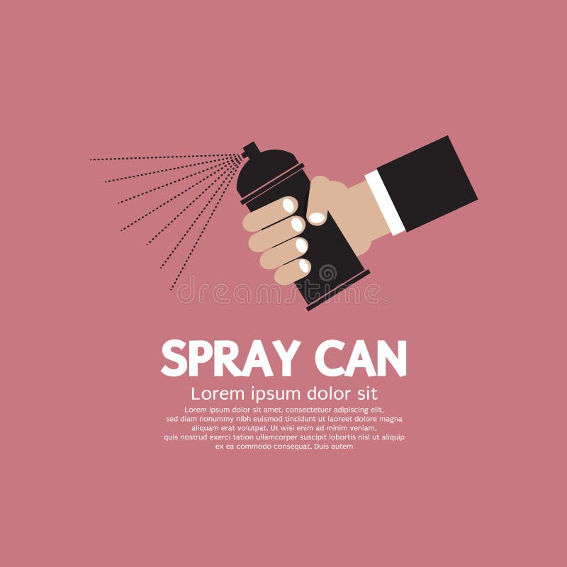 Hand Holding Spraycan Isolated Stock Vector Illustration of isolated, aerosol 2808812