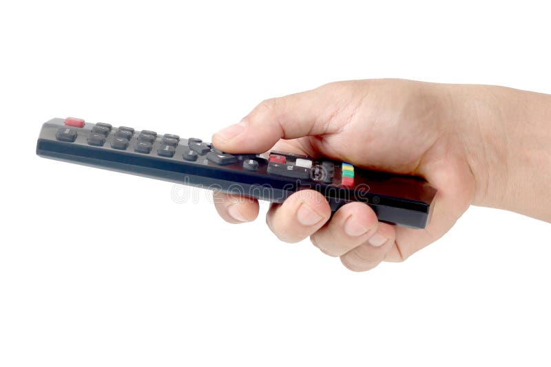 Hand Holding Television And Audio Remote Control Stock Photo Image of controller, multimedia