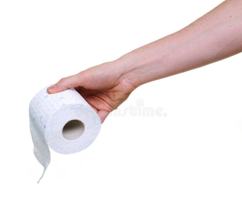 Hand Holding Toilet Paper Picture. Image 7785165