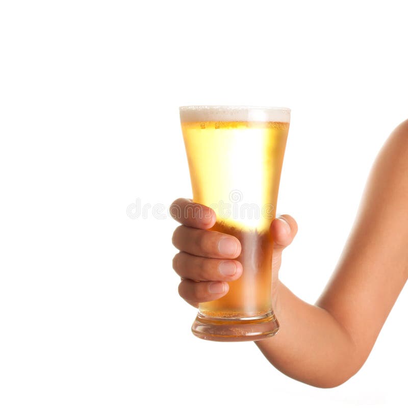 thumbsup hand with beer