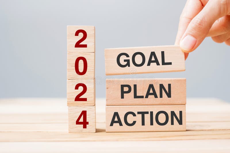 2024 Goal, Plan, Action. Business Common Goals for Planning New Project