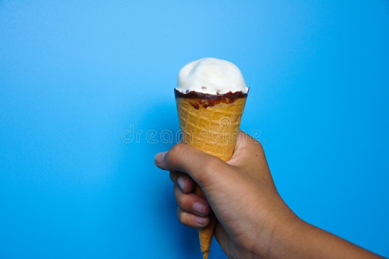 Hand Ice Cream stock photo. Image of detail, cream, child 119141452