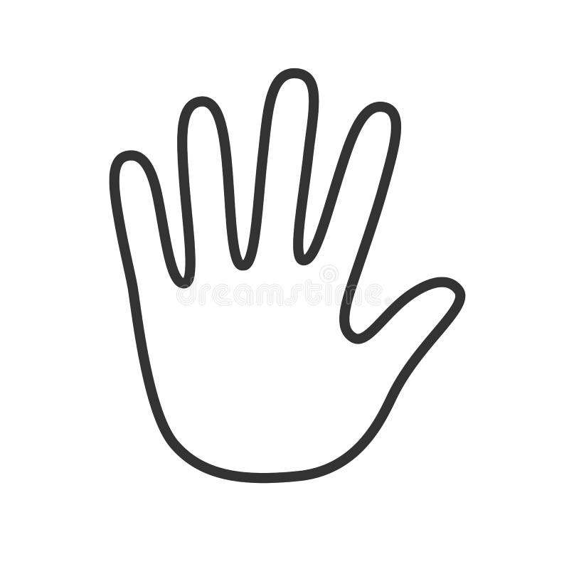 Hand Icon Made In An Outline Style Stock Vector Illustration Of Black Communication Hand Icon Made In An Outline Style Stock Vector Illustration Of Black Communication