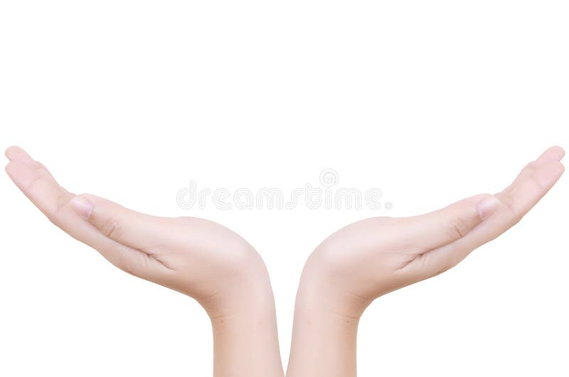 Hand isolated. royalty free stock photos