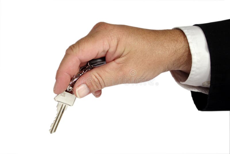 Hand with key stock images