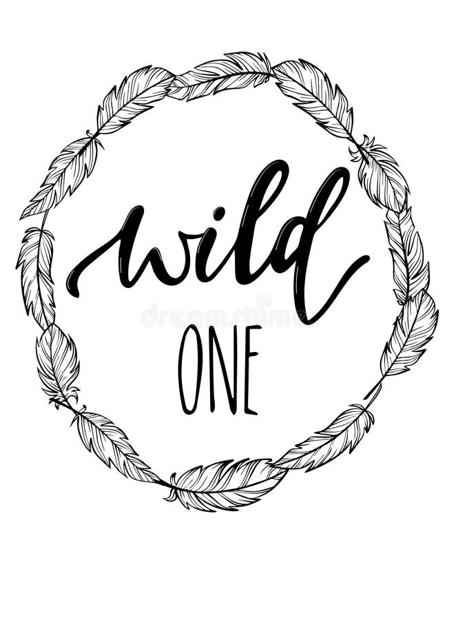 pic Banner Design Ideas Drawing wild one quote for poster banner