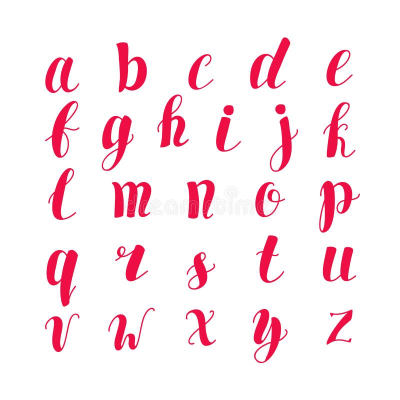 Hand lettering alphabet stock vector. Illustration of design - 114244799