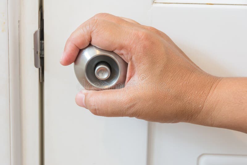 Hand lock the door stock photo. Image of doorway, abstract 118578980