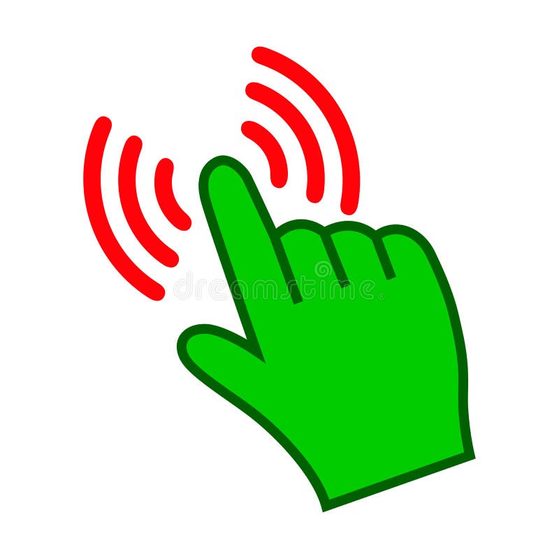 Hand Making Selection Icon - vector illustration stock illustration