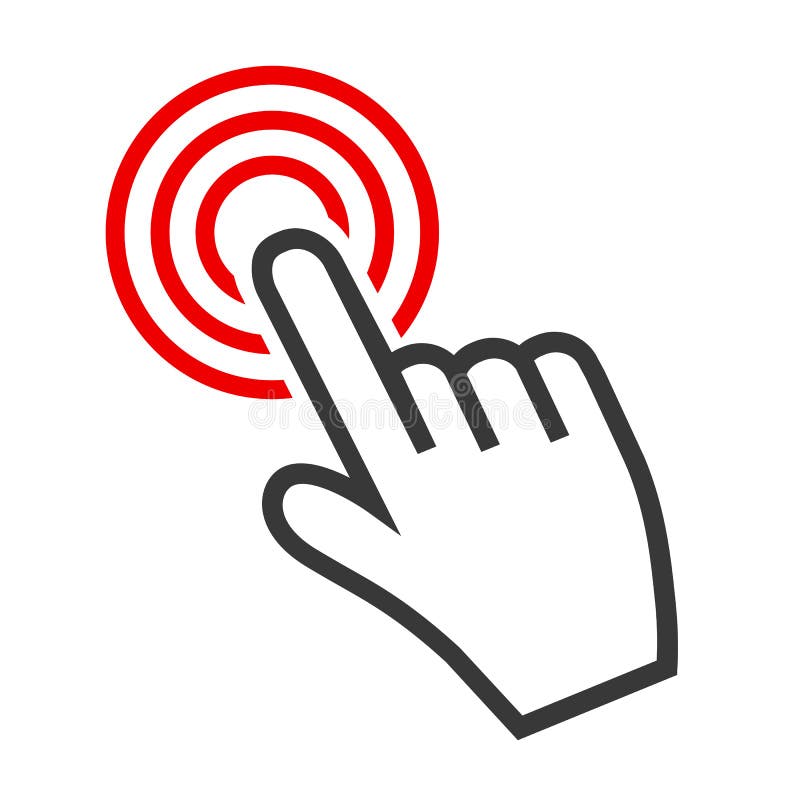 Hand Making Selection Icon - stock vector royalty free illustration